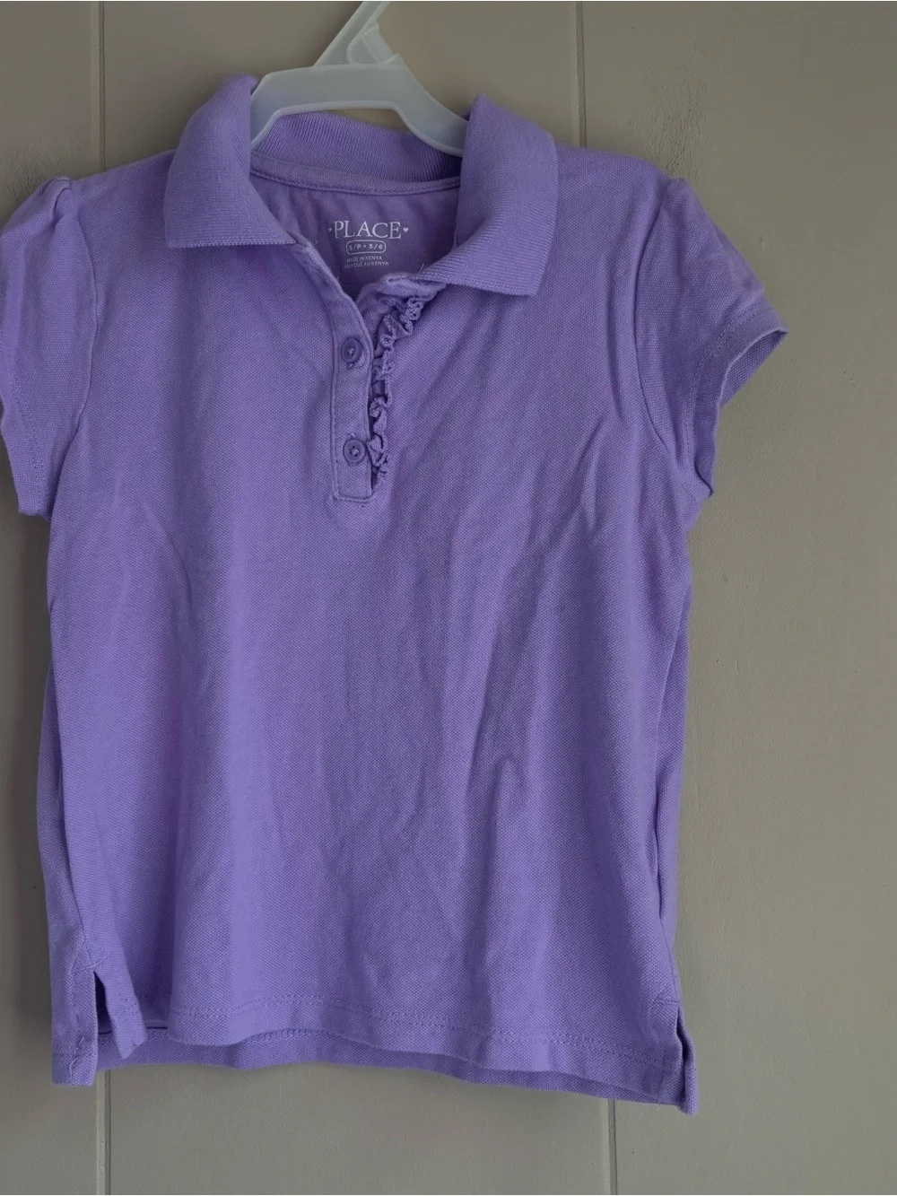 The Children’s Place Girls Ruffle Polo Shirt Bundle of 4 Shirts- 4T, XS 4, S 5/6